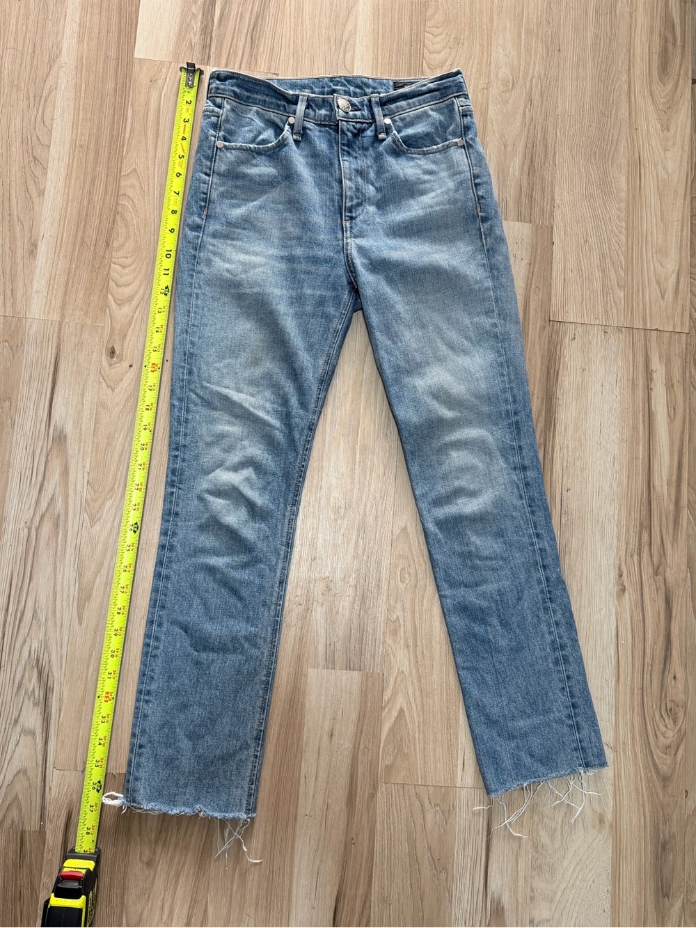 Rag & Bone ‘Farrah’ High-Rise Cigarette Jeans, Raw Hem. Size 24